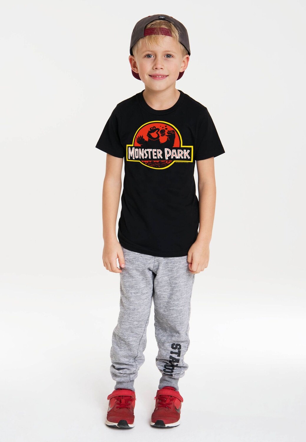Футболка Organic Kids Cookie Monster - Monster Park LOGOSHIRT, черный — фото 2