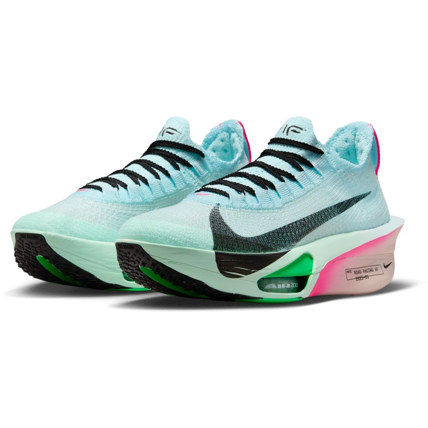 Женские беговые кроссовки Alphafly 3 Nike, Glacier Blue/Black/Mint/Green — фото 3
