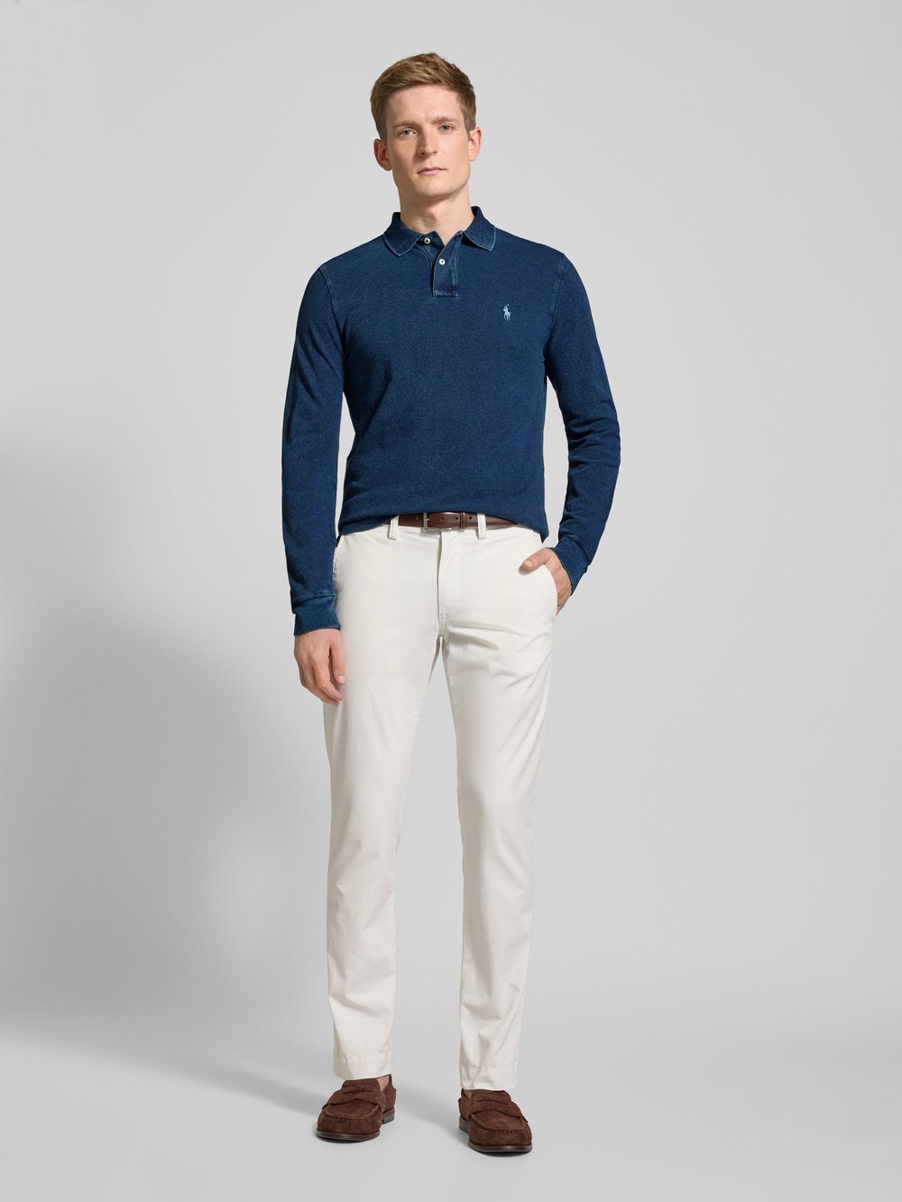

Рубашка поло с вышитыми этикетками Polo Ralph Lauren