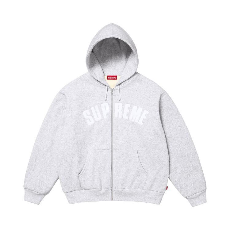 

Толстовка Supreme Arc Thermal Lined Zip Up Hooded Sweatshirt 'Ash Grey'