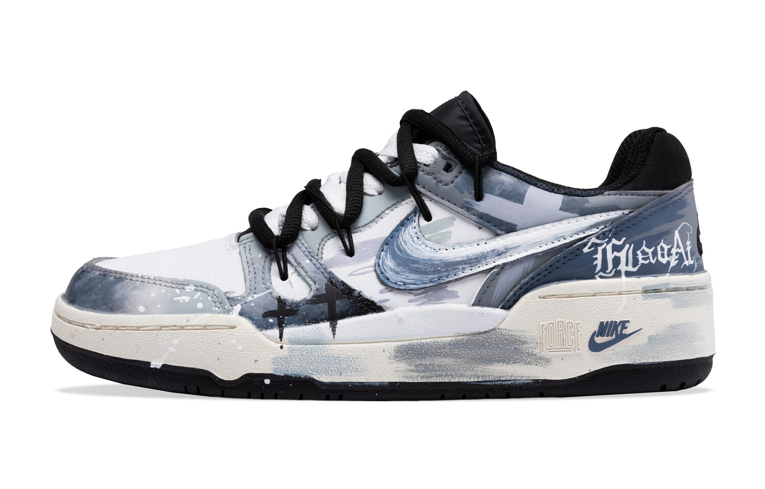 

Мужские кроссовки для скейтбординга Full Force Low-Top, синий/белый Nike