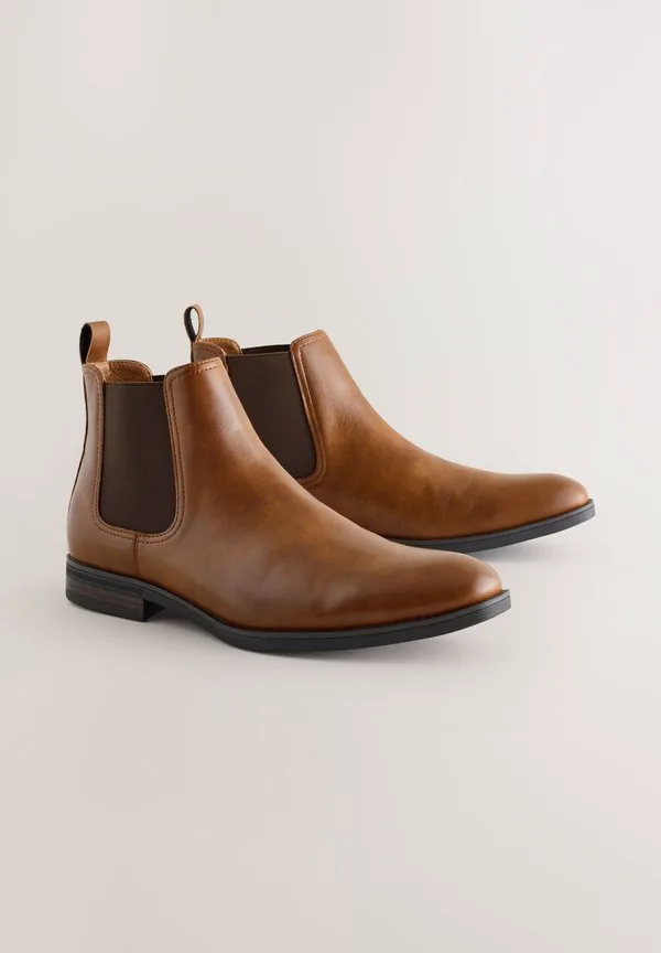 Классические ботильоны челси стандартного кроя Next, Tan Brown — фото 3