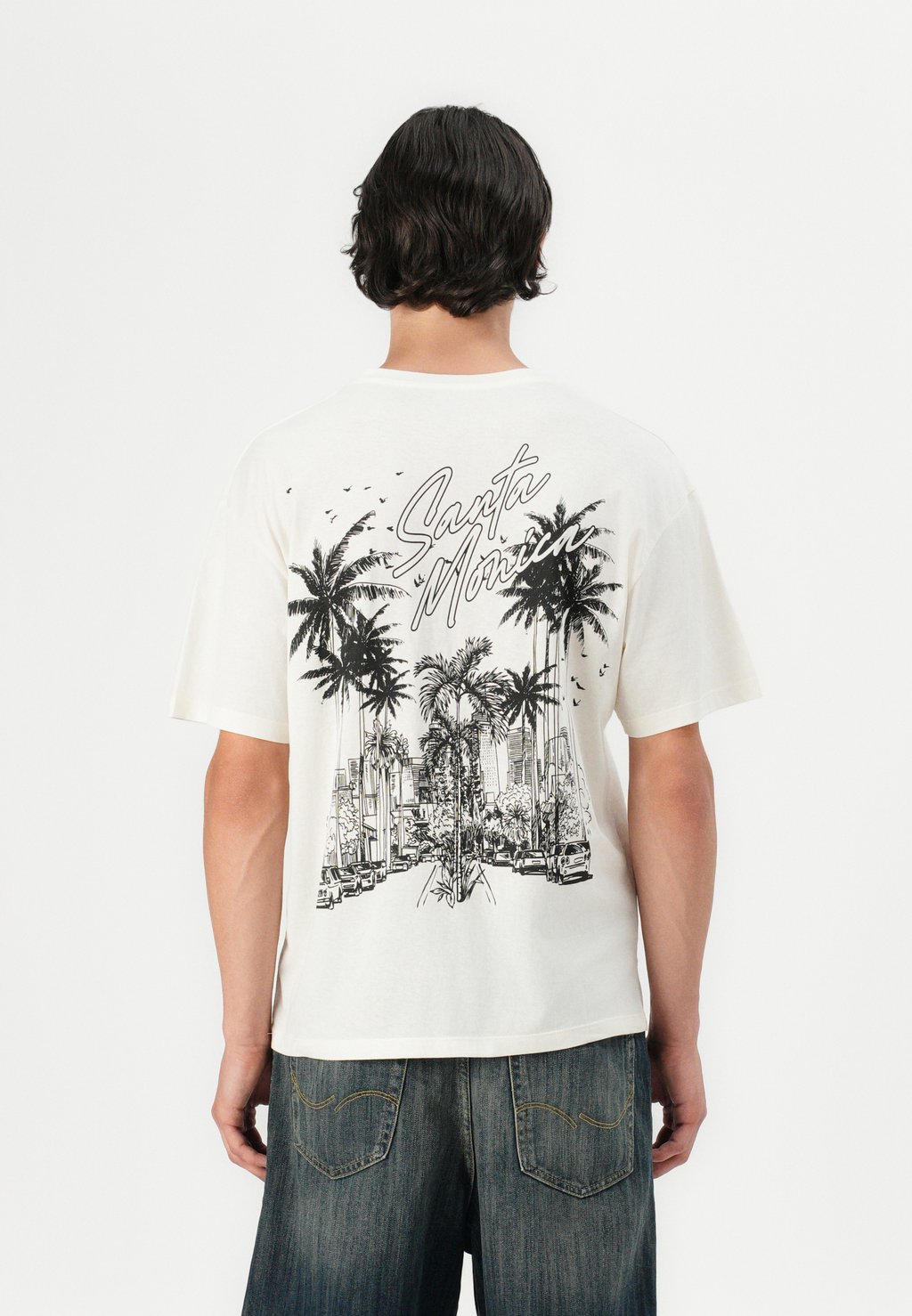 

Футболка с принтом JORSANTA TEE Jack & Jones, кремовый