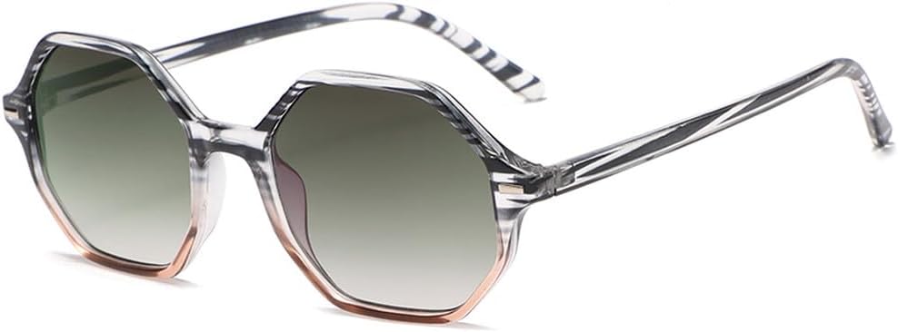 

Модные солнцезащитные очки Polygon для женщин, винтажные солнцезащитные очки в маленькой оправе для мужчин, ретро-солнцезащитные очки неправильной формы, унисекс WNCKSQ, C5 Gray Green