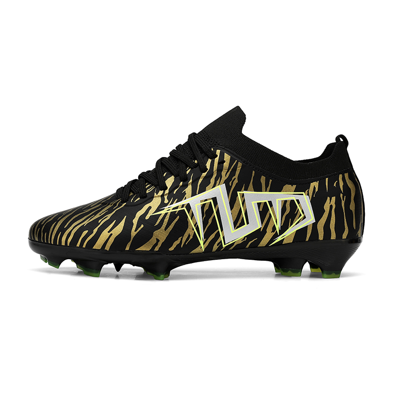 

Футбольные бутсы для детей и подростков с низким верхом, противоскользящие, с амортизацией от ударов и истираний, устойчивые к отскоку PROTECTCAMEL, черный/золотой