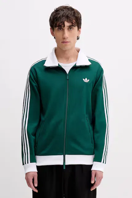 Олимпийка мужская на молнии Adidas Originals, зеленый