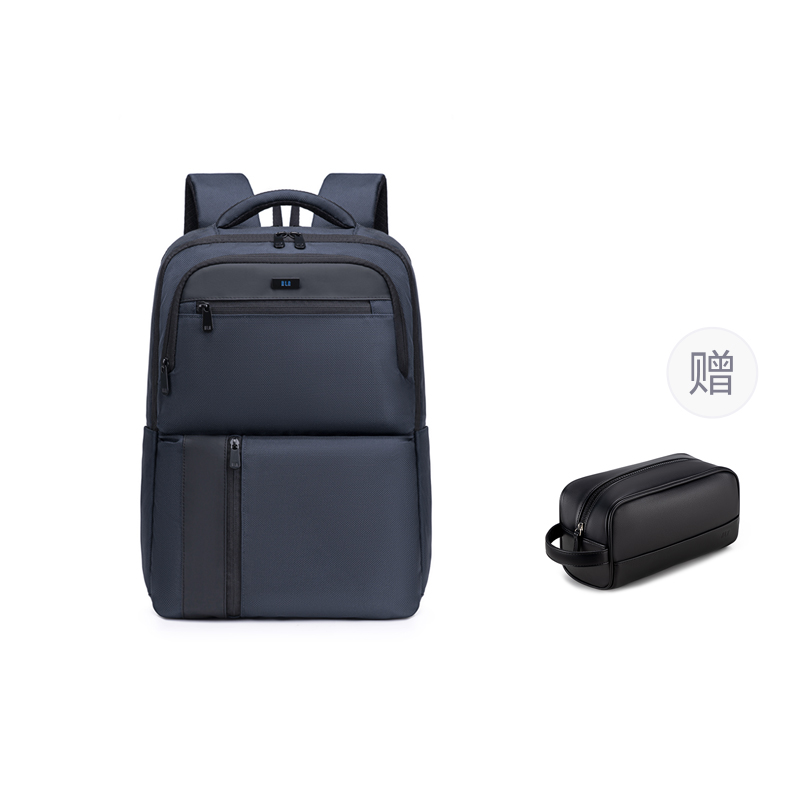 

HLA Полиэстеровый рюкзак для ноутбука Tubas мужской черный/темно-синий, Gentleman Blue Carry-on+Toiletry Bag[21L Large Capacity+Fits 16-Inch Laptops+1-3 Days Short Trips]
