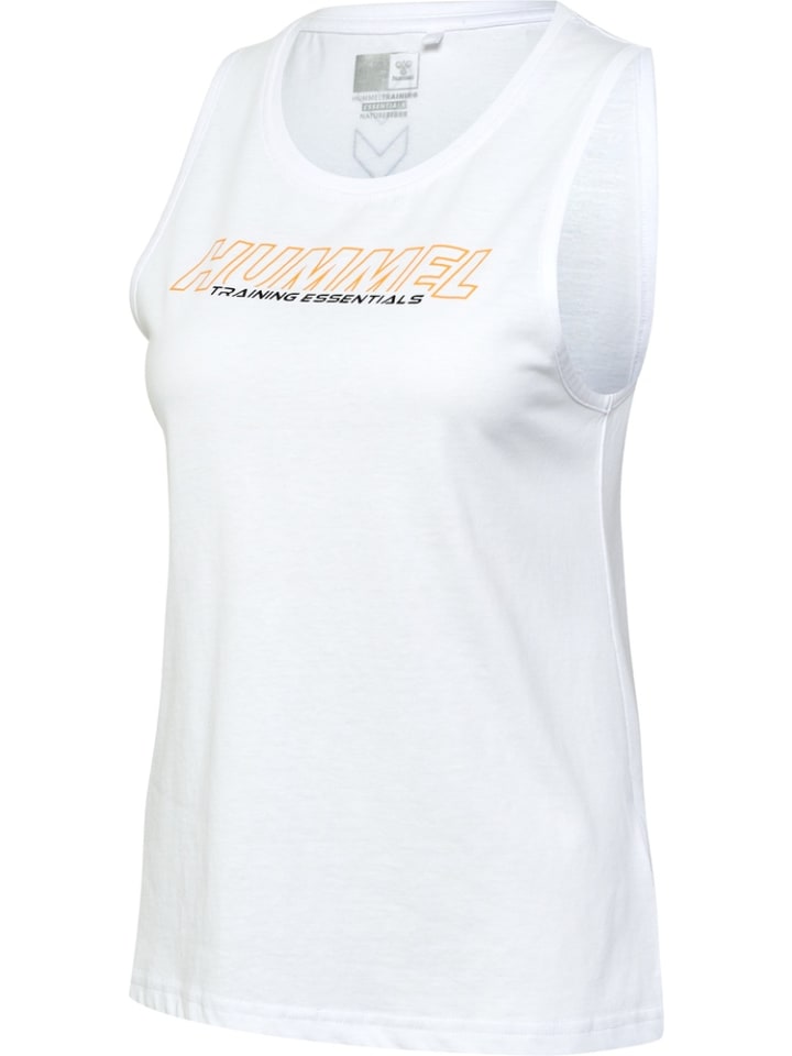 

Футболка Hmlte Confident Cotton Tanktop белого цвета Hummel