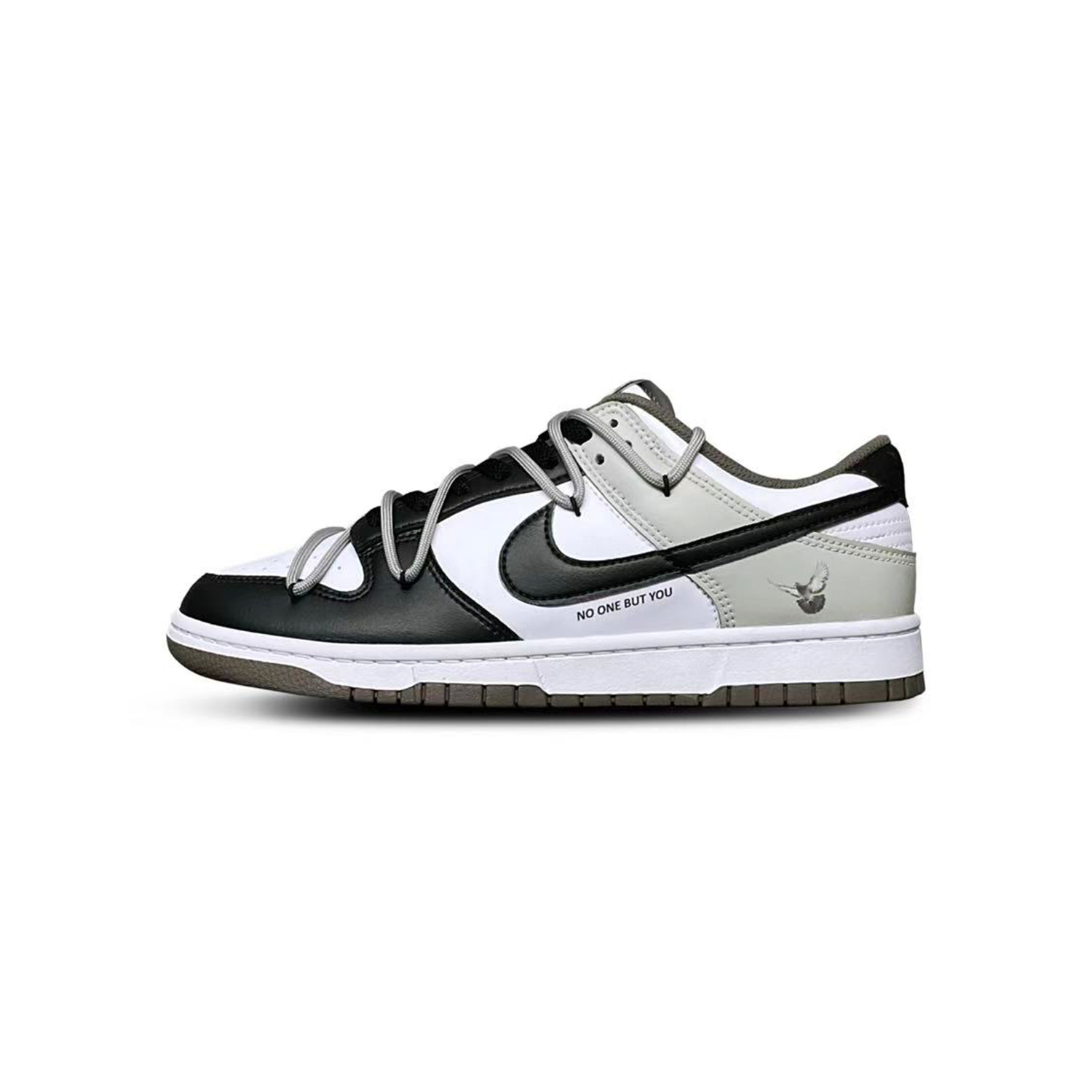 

Nike Кроссовки для скейтборда dunk tower rabbit coexistence устойчивые к истиранию низкие мужские black gray