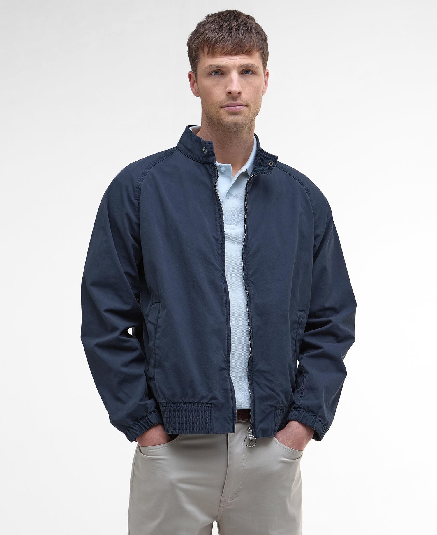 

Куртка Barbour Royston Cotton Harrington, темный деним