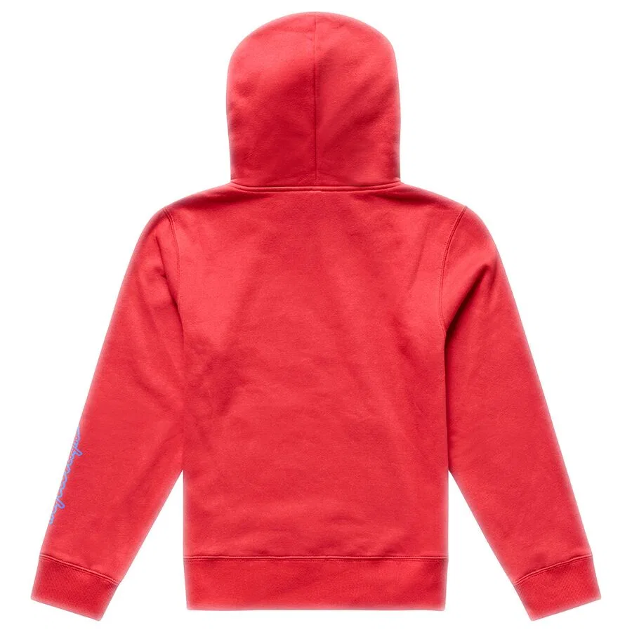 Толстовка с капюшоном и значком для молодежи Troy Lee Designs, Scarlet — фото 2