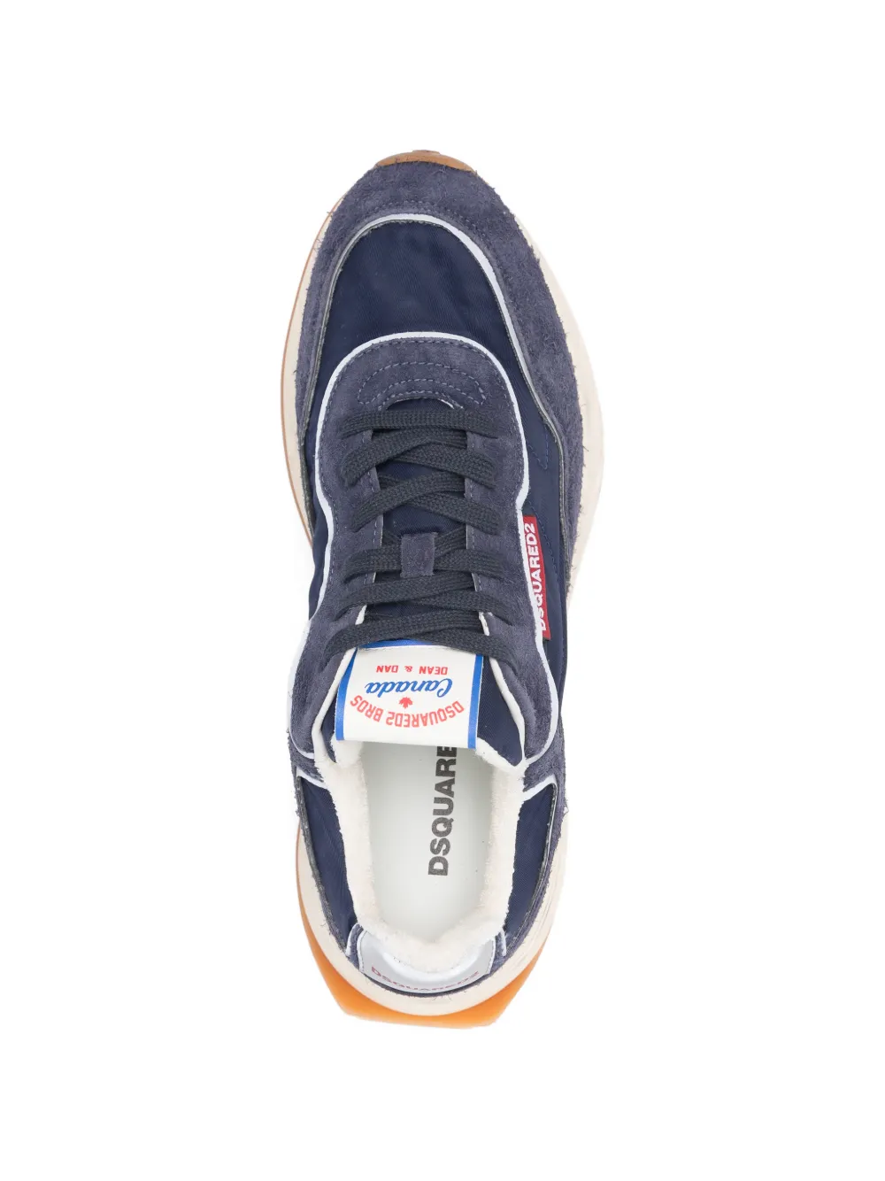 Кроссовки на шнуровке Dsquared2, синий — фото 4