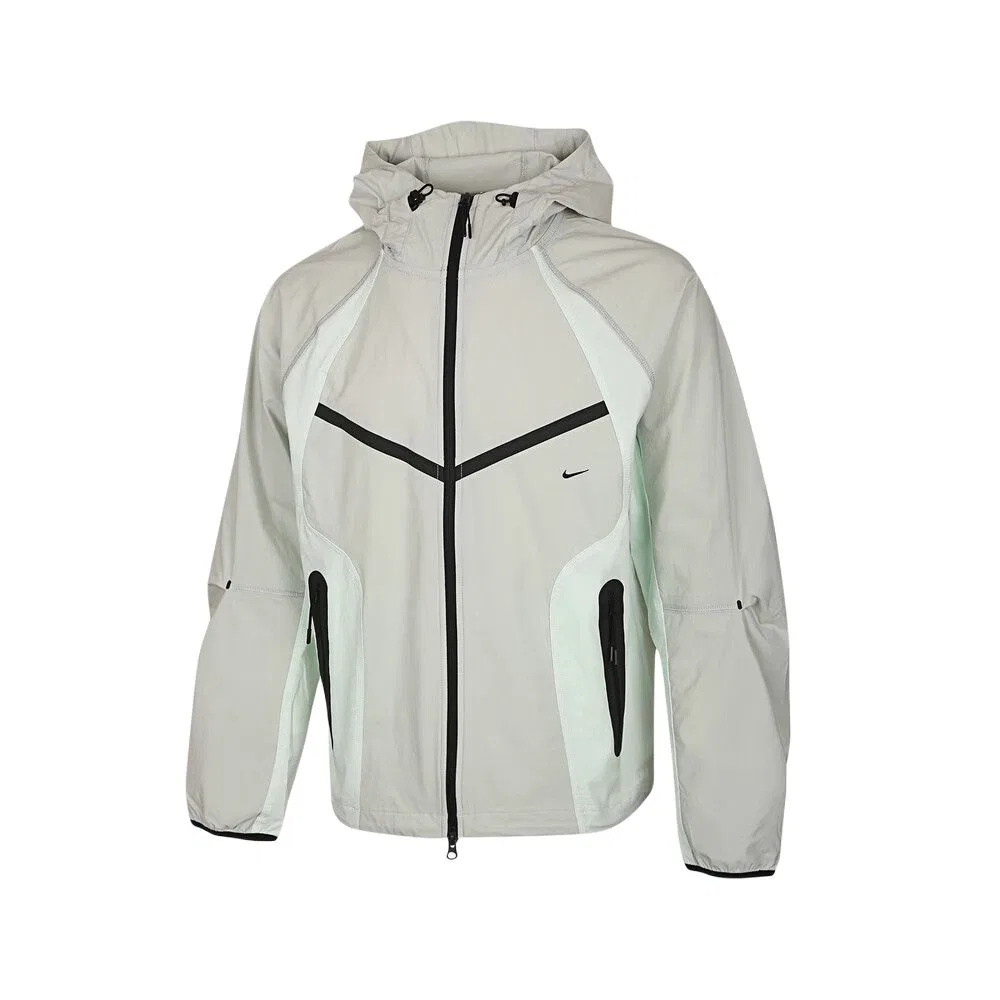 Куртка мужская Khaki Gray, на капюшоне, средней плотности Nike
