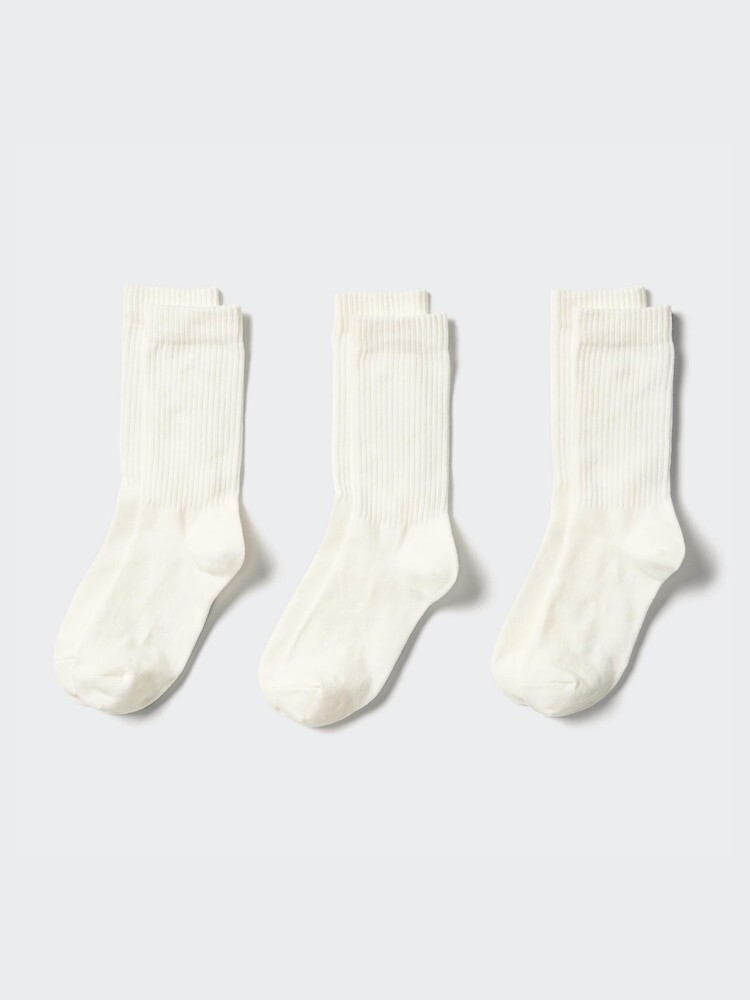 

Носки, 3 пары Uniqlo, цвет 00 белый
