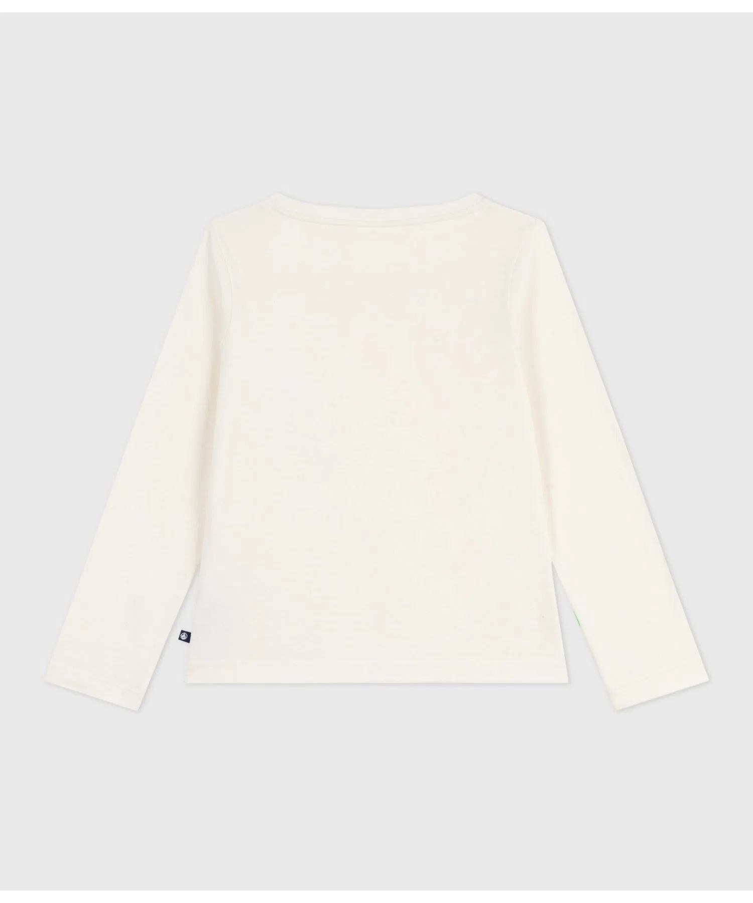 Детская футболка с длинными рукавами PETIT BATEAU с цветочным принтом белая — фото 2