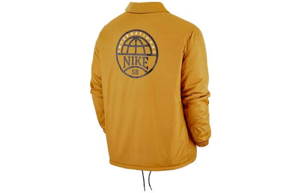 Куртка Nike SB Skateboard Casual Sports Skateboard lapel Jacket Yellow, желтый — фото 2