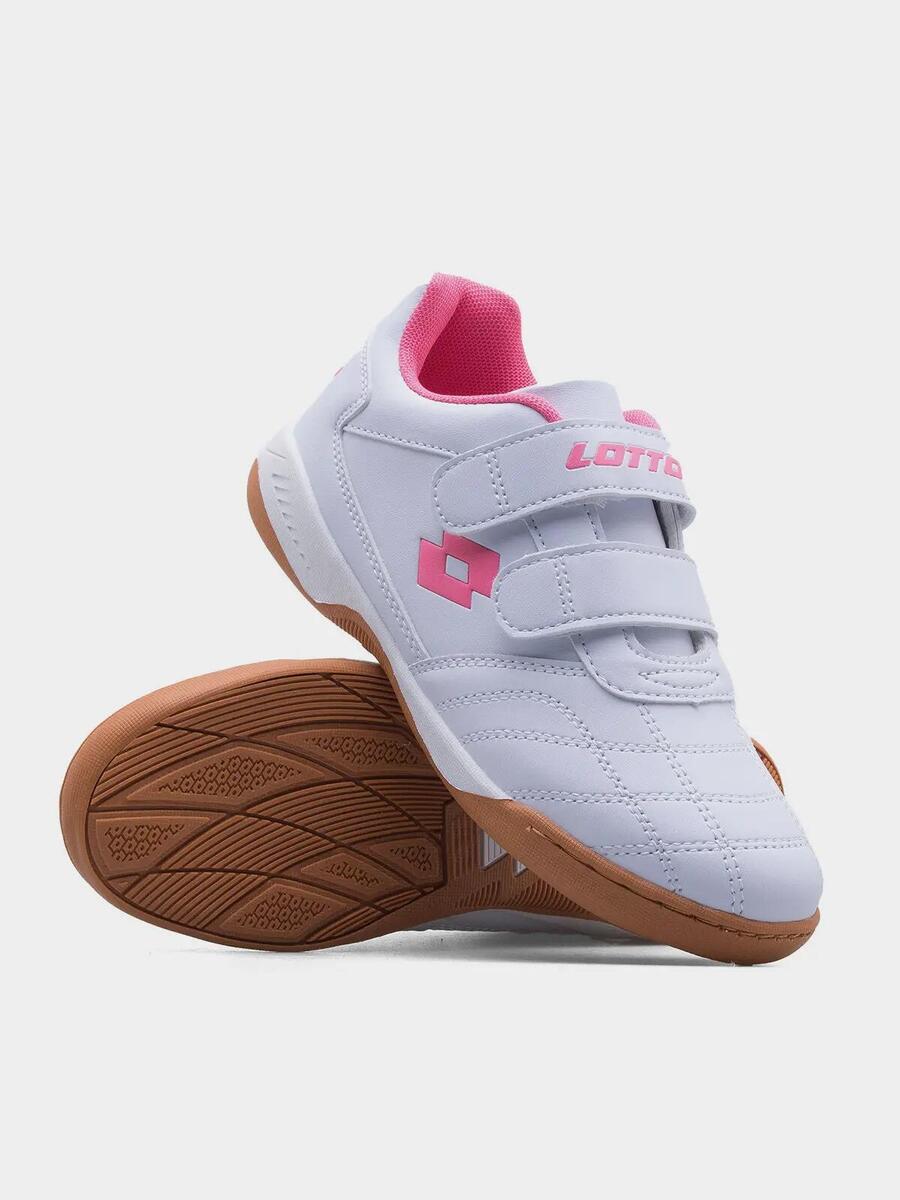 Низкие кроссовки Lotto Shoes PACER K для детей 2600110K, белые/розовые — фото 3
