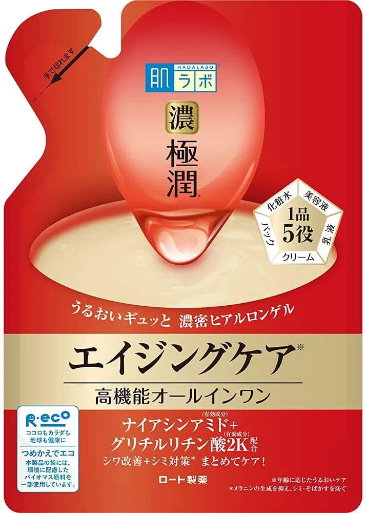 Гель для умывания Hadarabo — Гель для лица Gokujun Hari Perfect Gel Refill