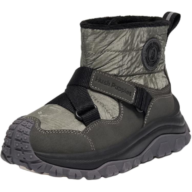 

Антискользящие и износостойкие утепленные детские ботинки Kids' Hush Puppies, серый