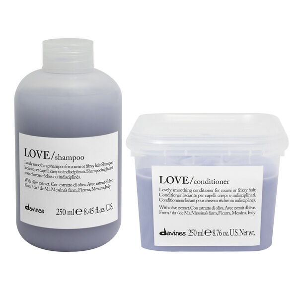 

Набор для разглаживания волос: шампунь, 250 мл + кондиционер, 250 мл Davines Love smooth