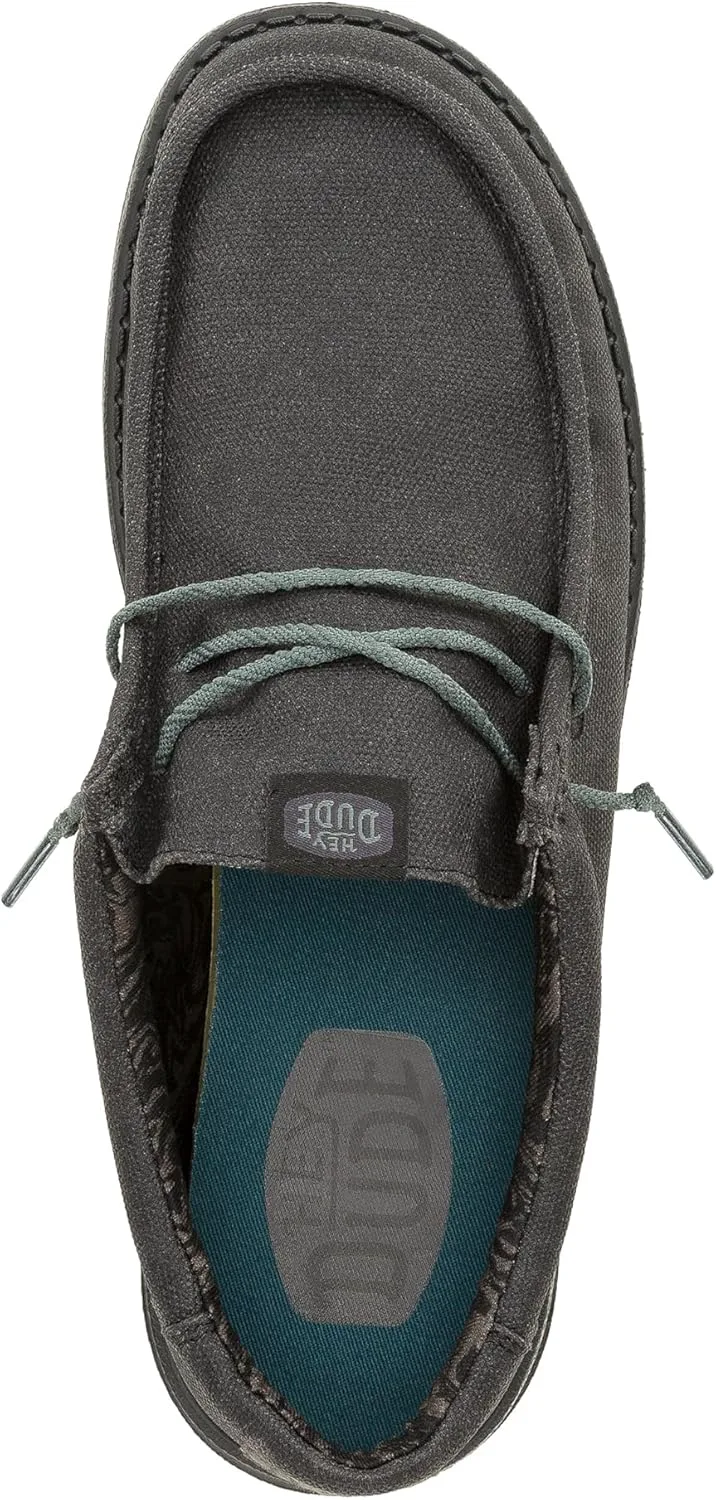 

Мужские слипоны HEYDUDE Wally из стирного канваса, удобные и легкие