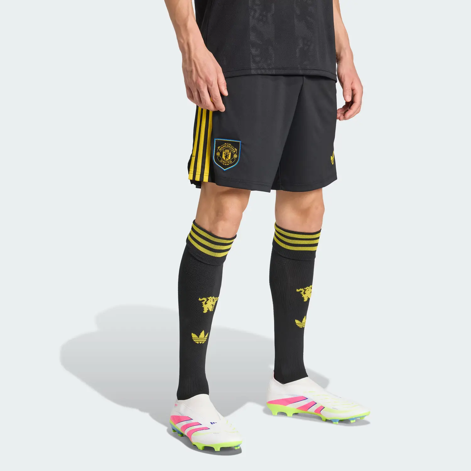 Футболка Manchester AEROREADY Soccer Bottom Men's Adidas Originals, черный — фото 4