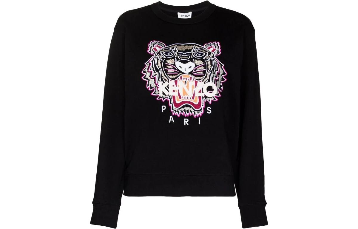 

Толстовка женская Kenzo Classic Tiger Head, черный / белый