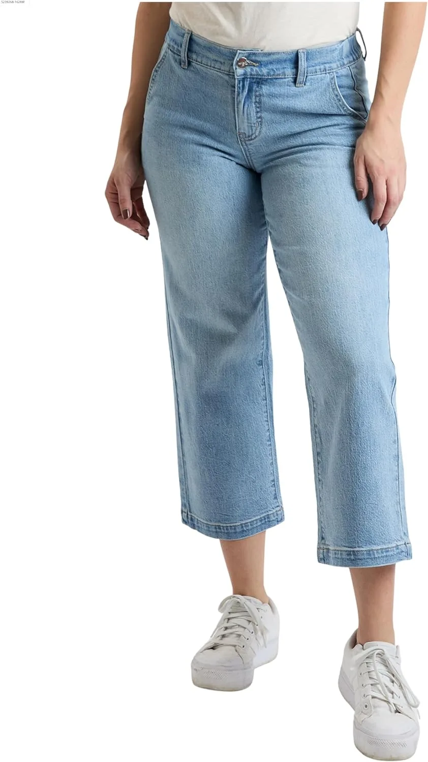 

Royalty For Me Женские джинсы High Rise Wide Leg с эластичной спинкой