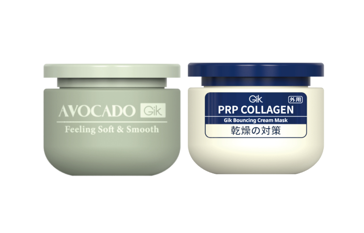 Увлажняющая кремовая маска для лица Gik PRP Collagen Bouncing Cream Mask, 100 мл*2 — фото 4