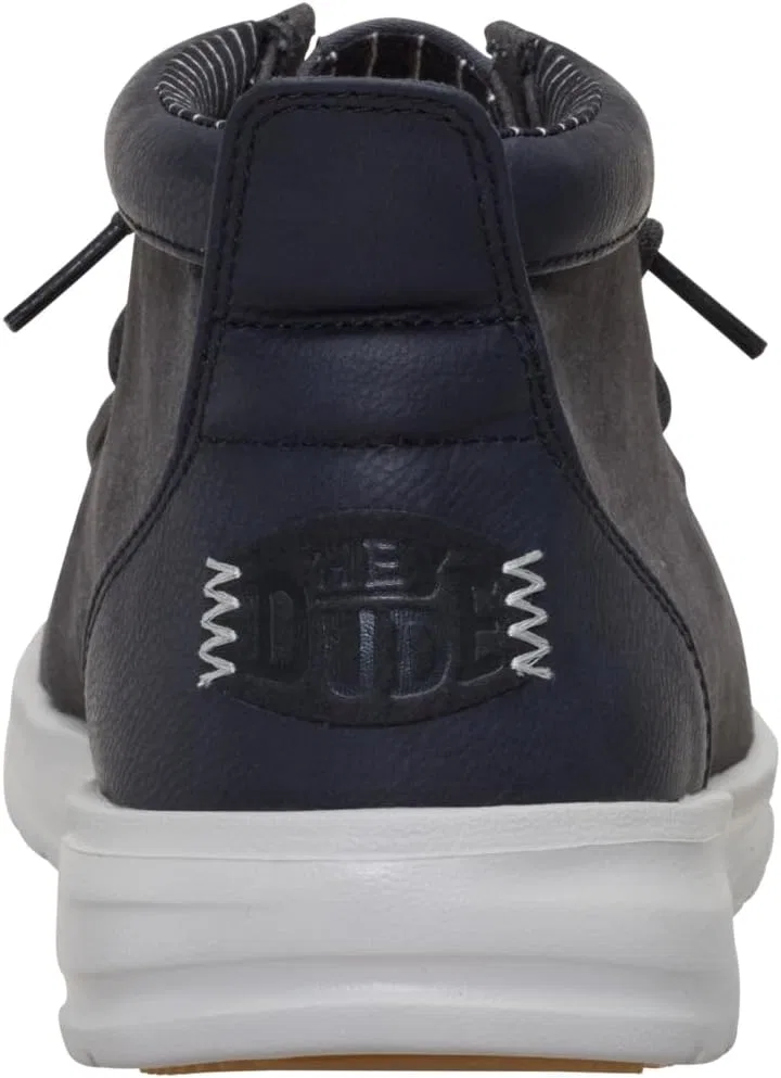 Мокасины HEYDUDE Wally Mid GripR Warmth, Black Oyster/Black — фото 4