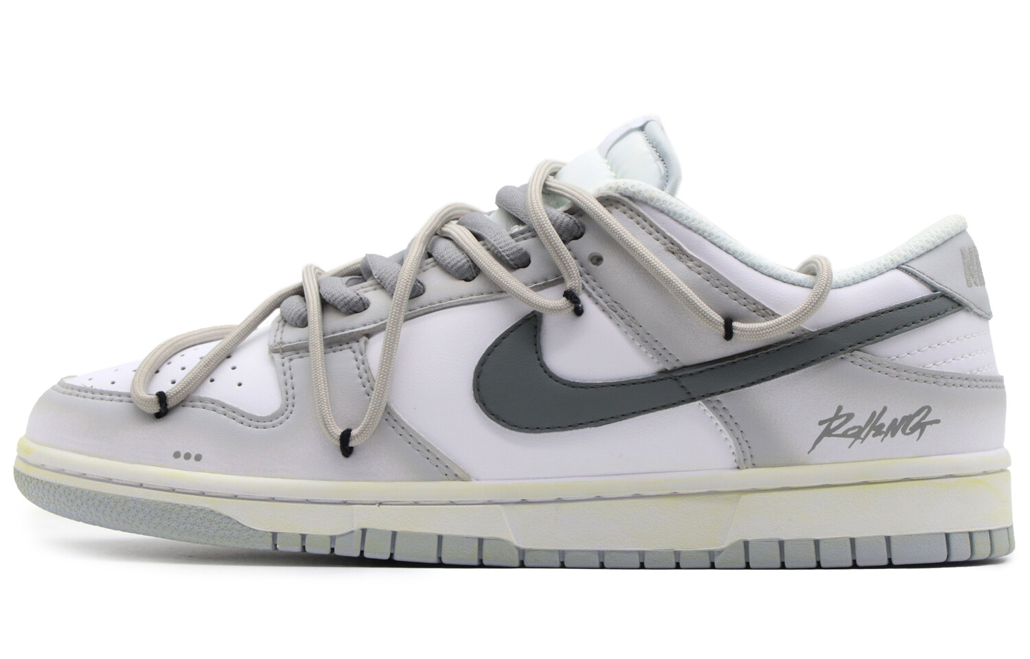 

Кроссовки Nike Dunk Skateboard Shoes Men Low-Top Gray White