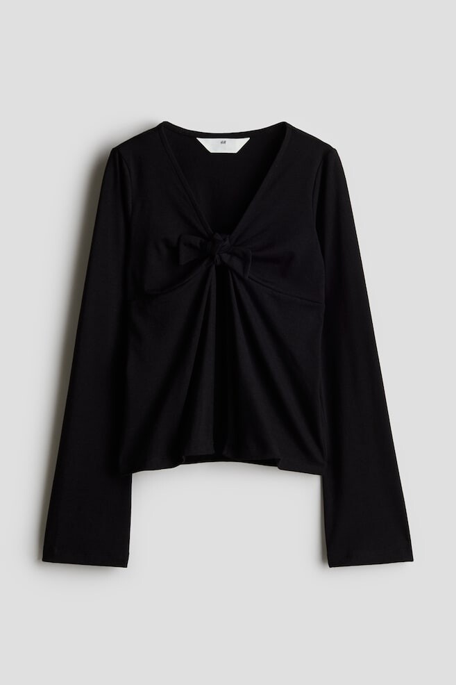 

Кардиган с завязками H&M, черный