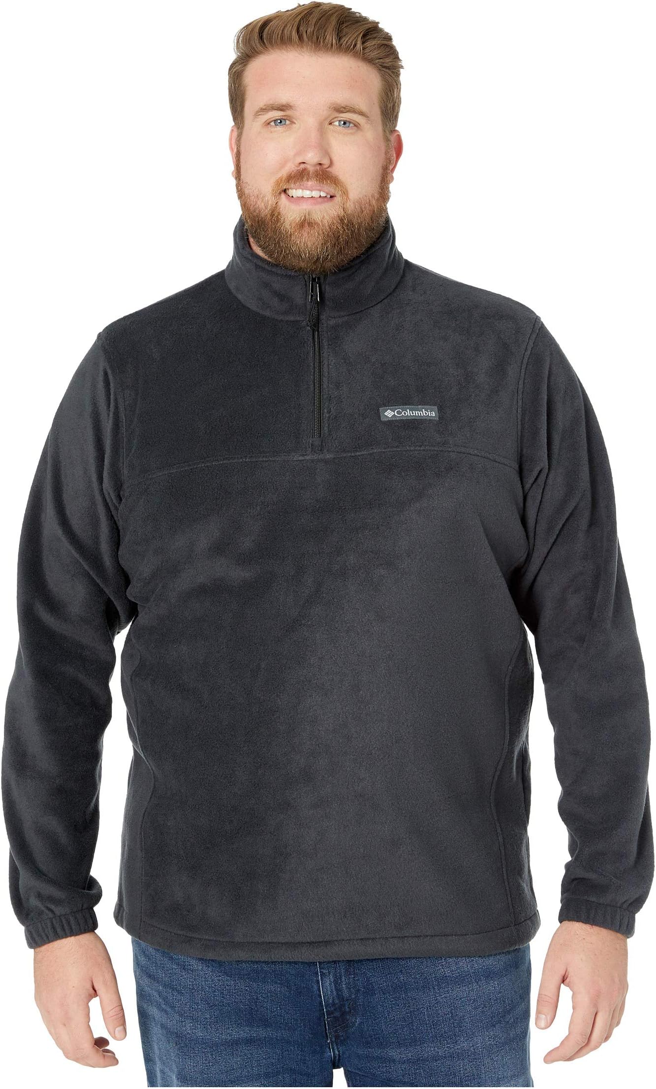 

Куртка Big & Tall Steens Mountain 1/2 Zip Columbia, черный