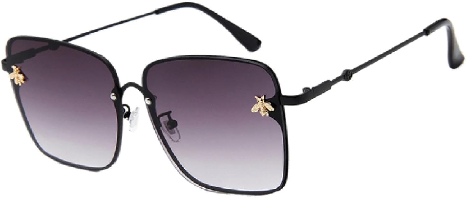 

Солнцезащитные очки с защитой от УФ-излучения UV400 | Большие без оправы с градиентным переходом | Для женщин и мужчин, для занятий спортом на открытом воздухе и вождения DSVIGF, Black Gray