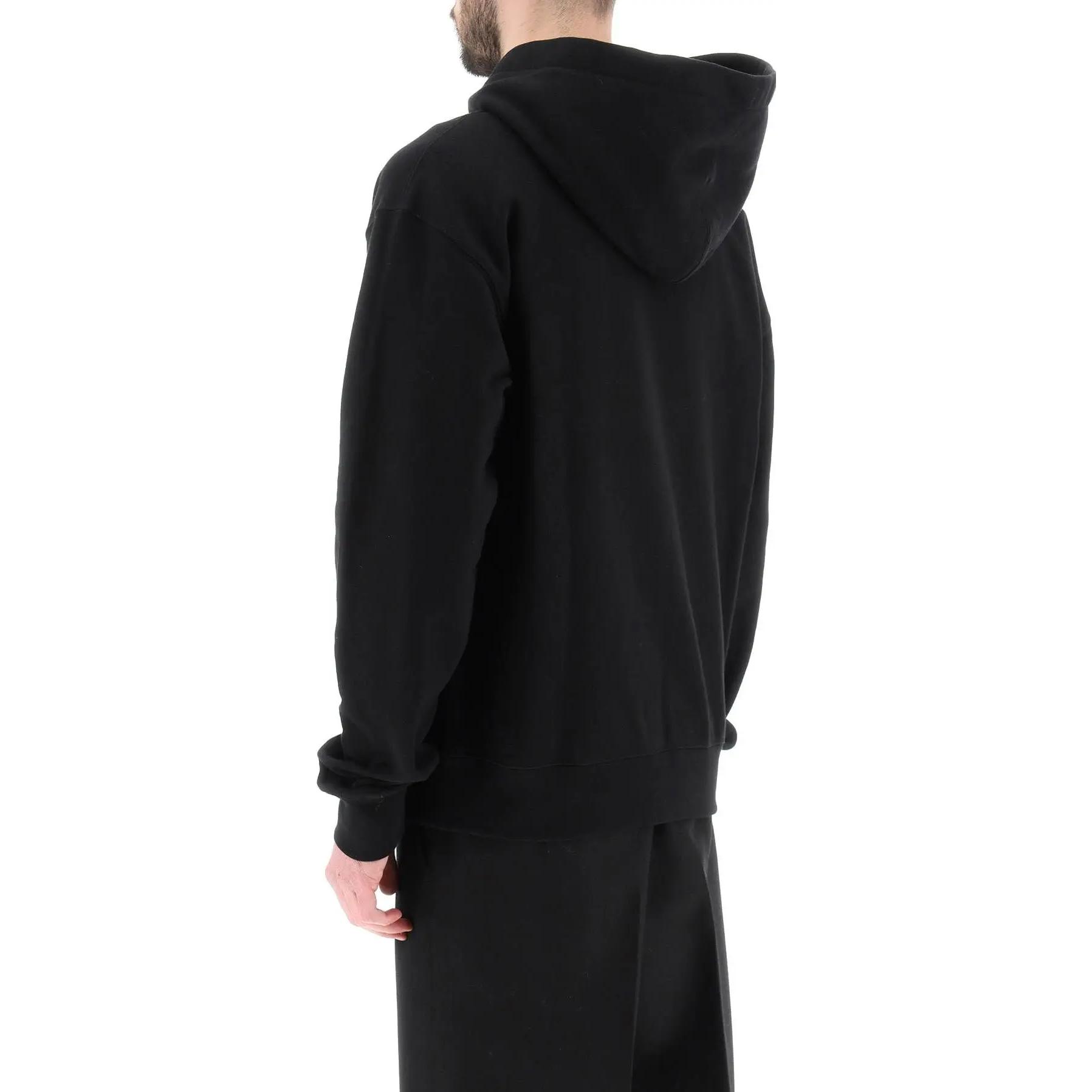 Футболка с длинными рукавами и логотипом JIL SANDER, черная — фото 4
