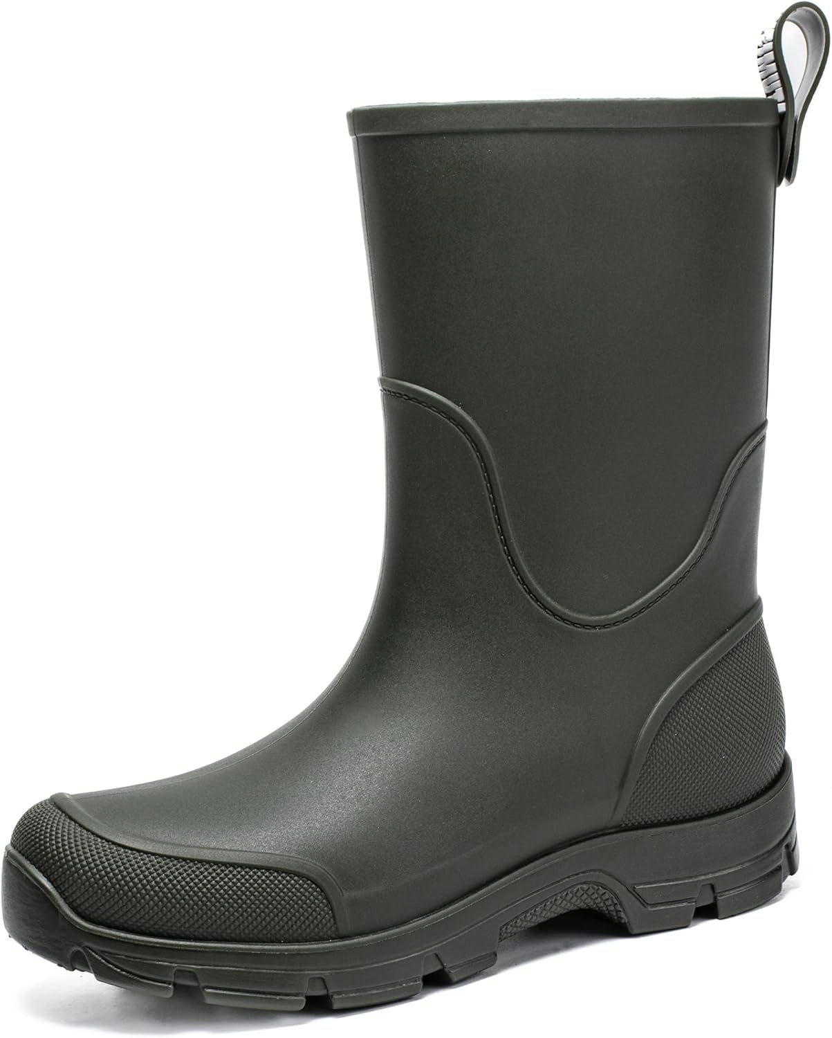 

Водонепроницаемые резиновые сапоги WOWSTICK для мужчин и женщин, легкие, противоскользящие, для рыбалки, работы в саду и на улице, средние по высоте, зеленый