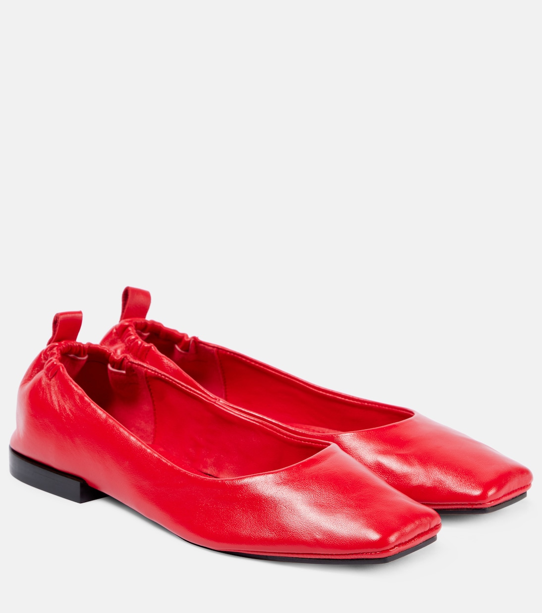 Кожаные балетки Nova Montjuic Souliers Martinez, красный