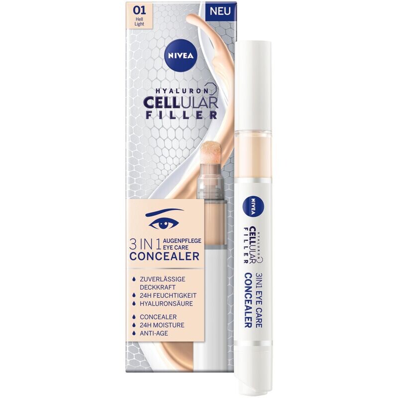 

Легкий консилер Cellular Filler 3в1 для ухода за глазами NIVEA, 4 ml