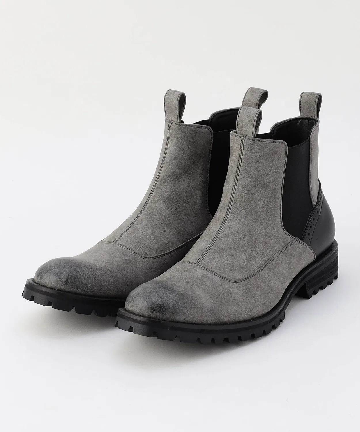 Ботинки Tank Sole Side Gore с брендом, серебристо-серые