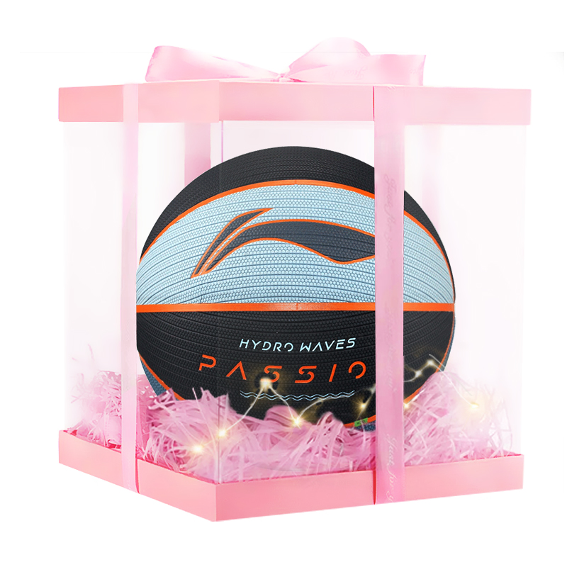 

LINING Баскетбольный мяч PU Basketball Blue Black размер 7 для тренировок унисекс