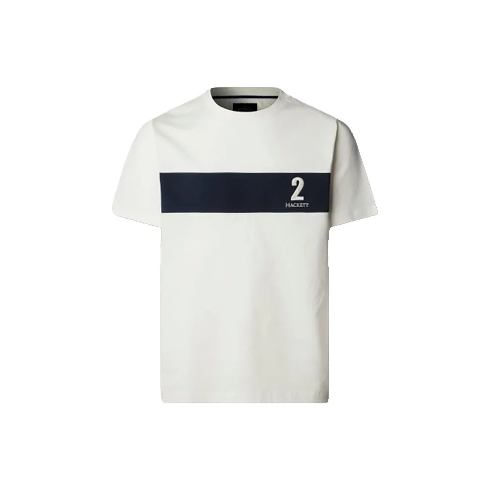 

Футболка с коротким рукавом Hackett Heritage NBR Panel, белый