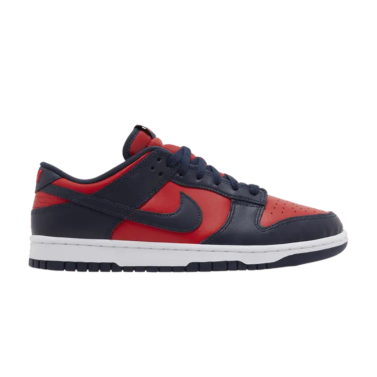 

Кроссовки Nike Dunk Low Retro 'Navy Red' 2024, красный