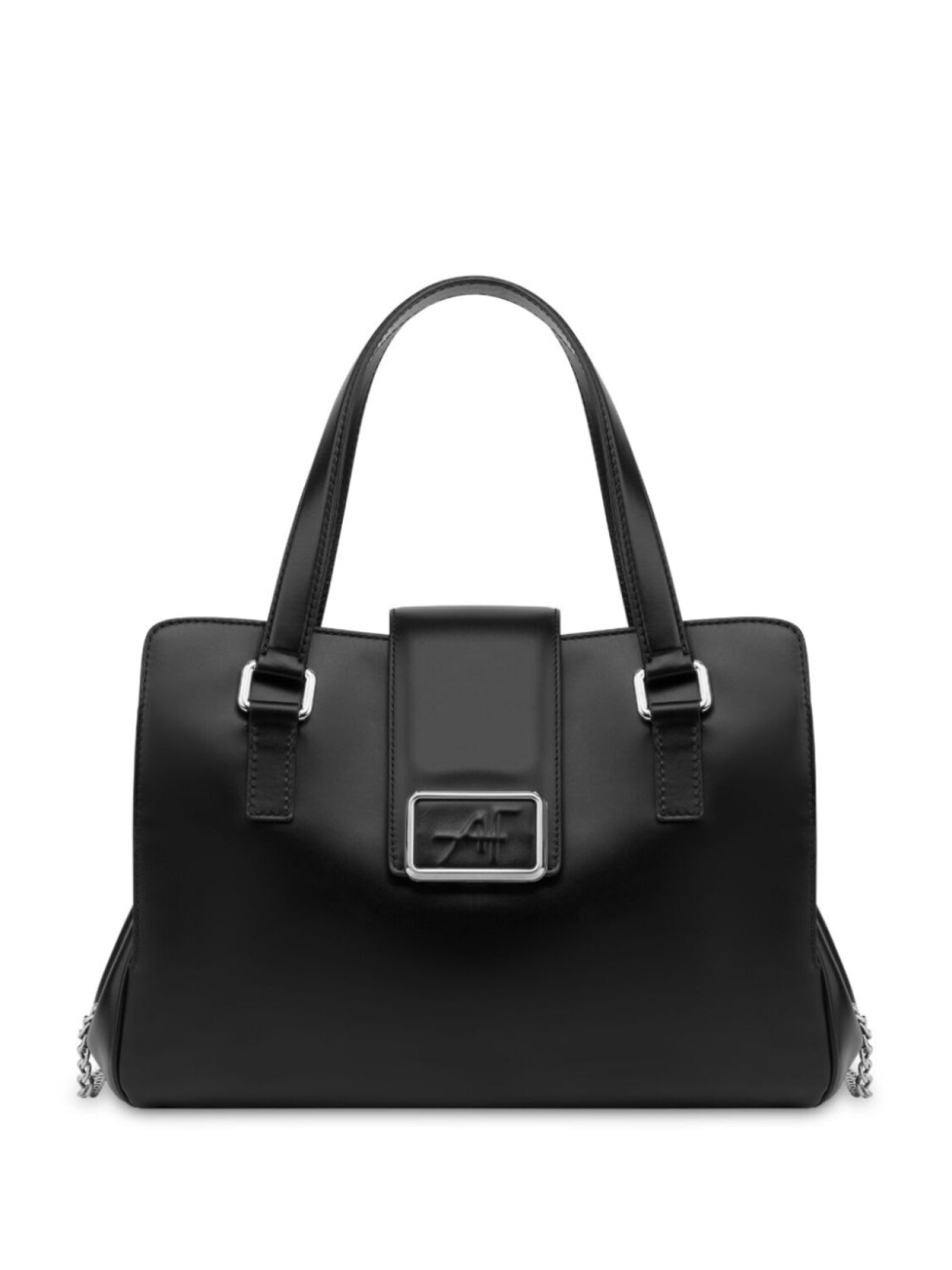 

Alberta Ferretti сумка-тоут с тисненым логотипом, черный