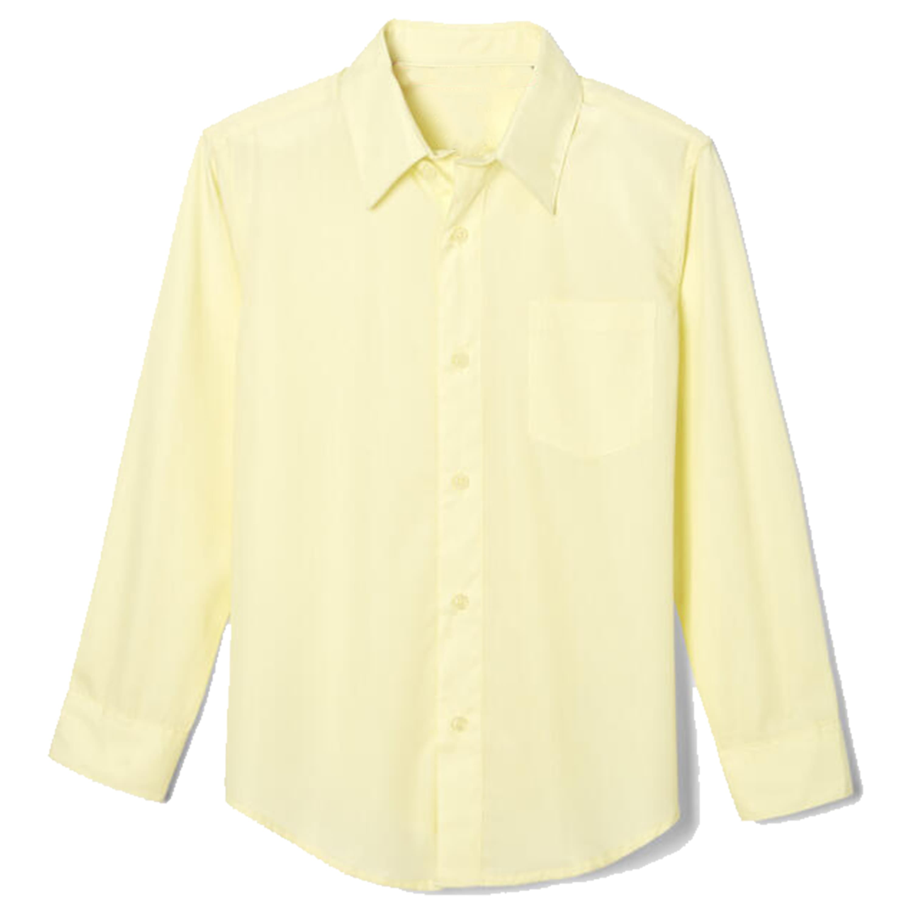 

Рубашка Galaxy Authentic для мальчиков с длинным рукавом и застежкой на пуговицы Galaxy By Harvic, желтый