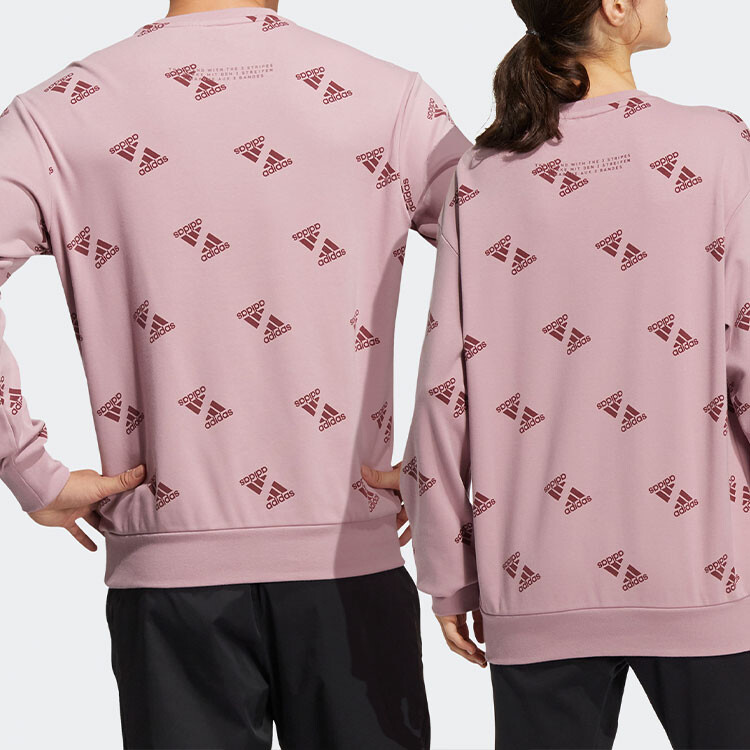 Толстовка унисекс розовая Adidas, розовый — фото 3