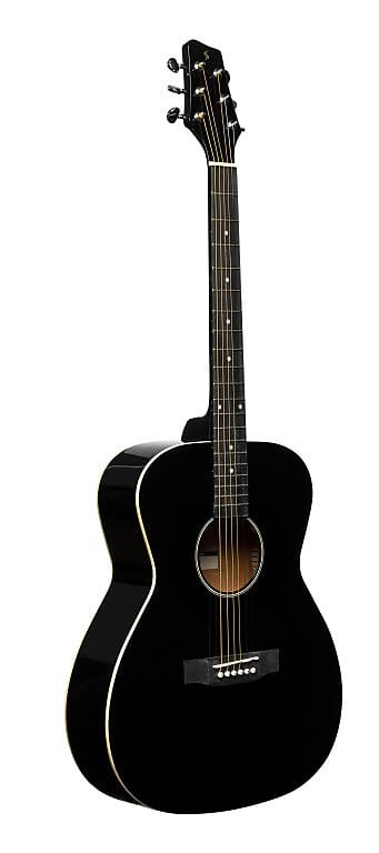 

Акустическая гитара STAGG Auditorium guitar with basswood top black