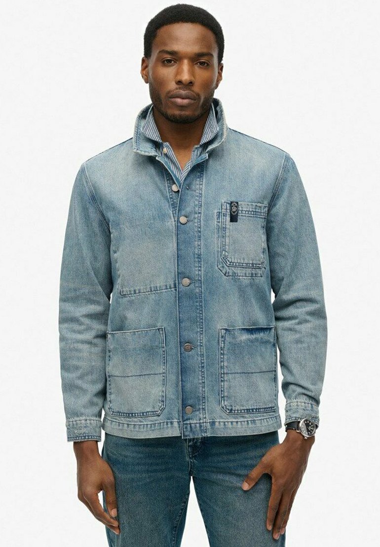 

Джинсовая куртка THE MERCHANT STORE Superdry, светло-голубой