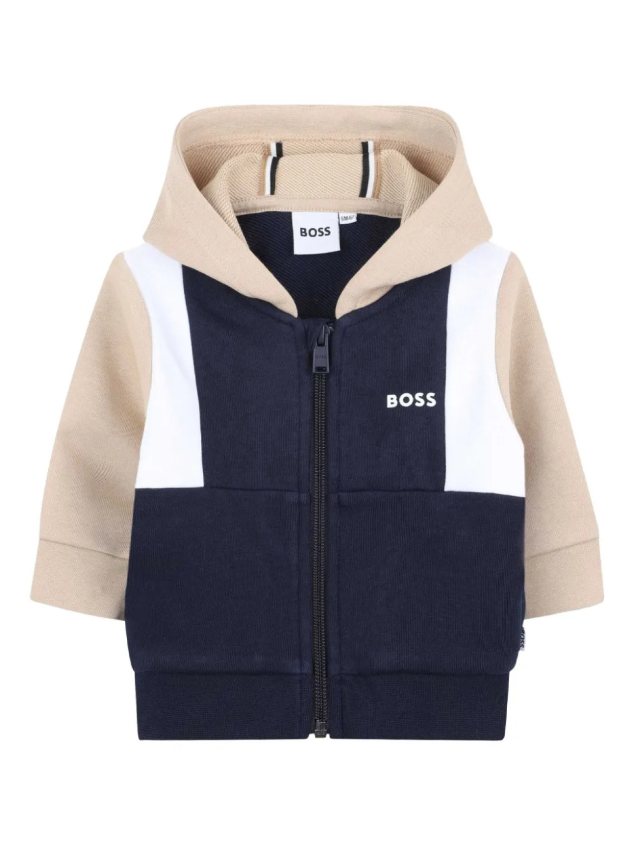 

Худи с логотипом BOSS Kidswear, синий