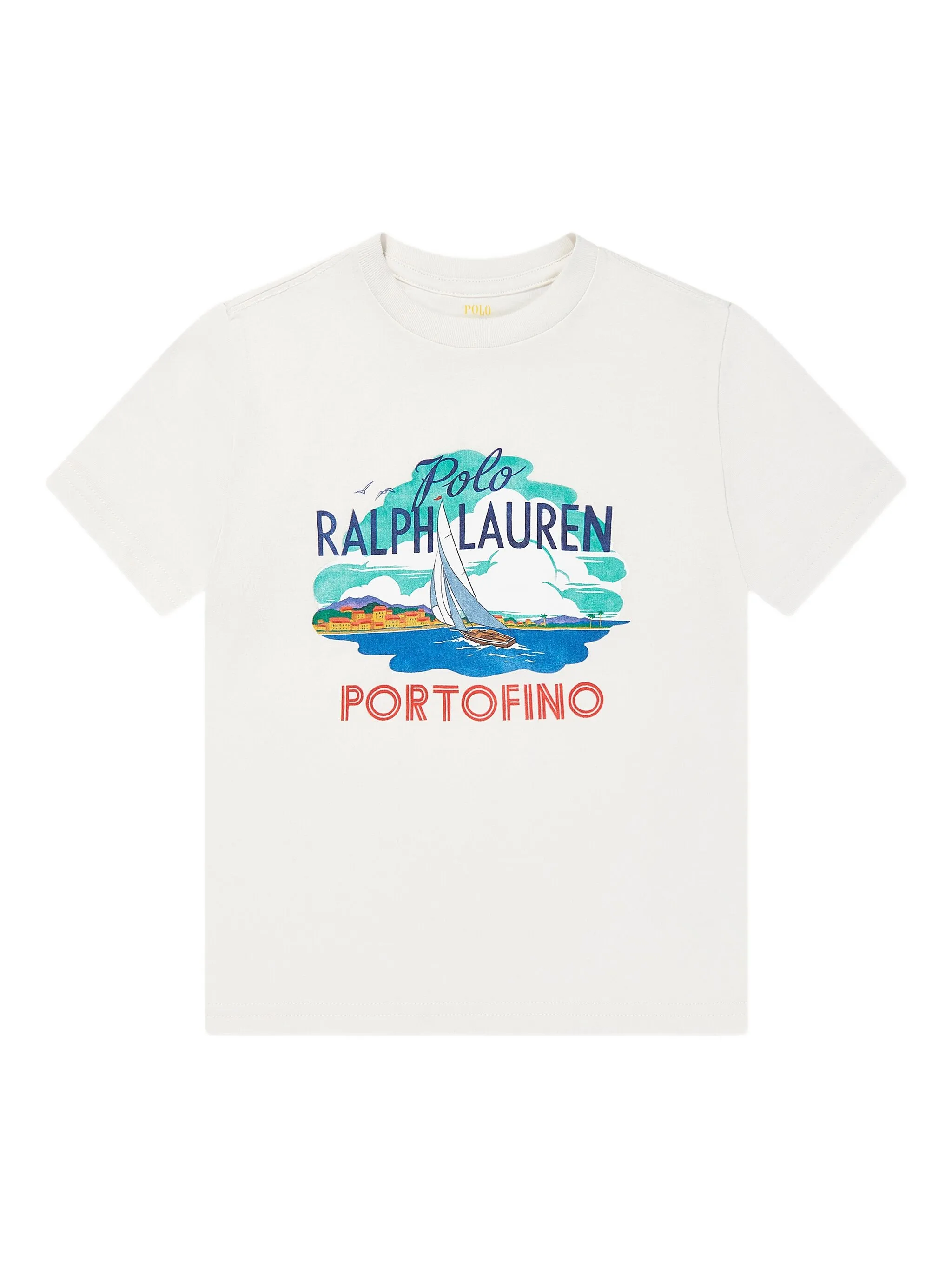 

Футболка с логотипом Polo Ralph Lauren Kids, белый