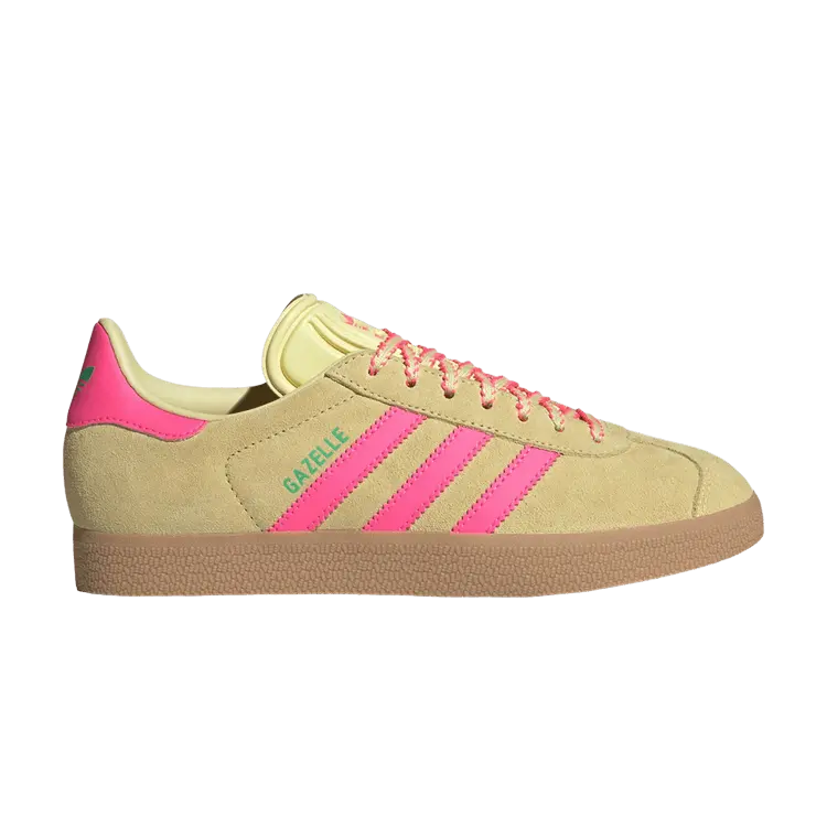 Кроссовки Adidas Wmns Gazelle, Yellow Lucid Pink